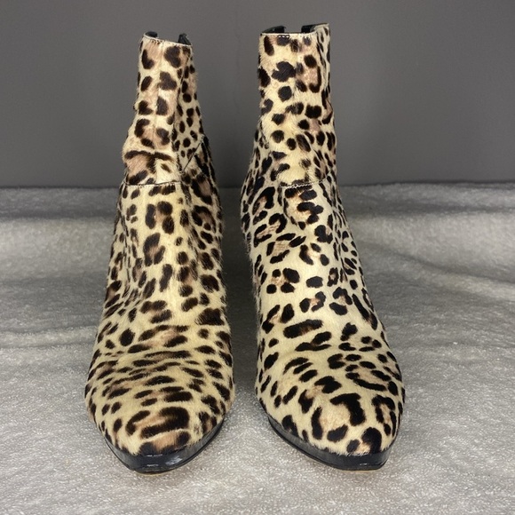 Jimmy Choo Leopard Print Pony Hair Heeled Boots (IT 36 / US 6) - Picture 2 of 10